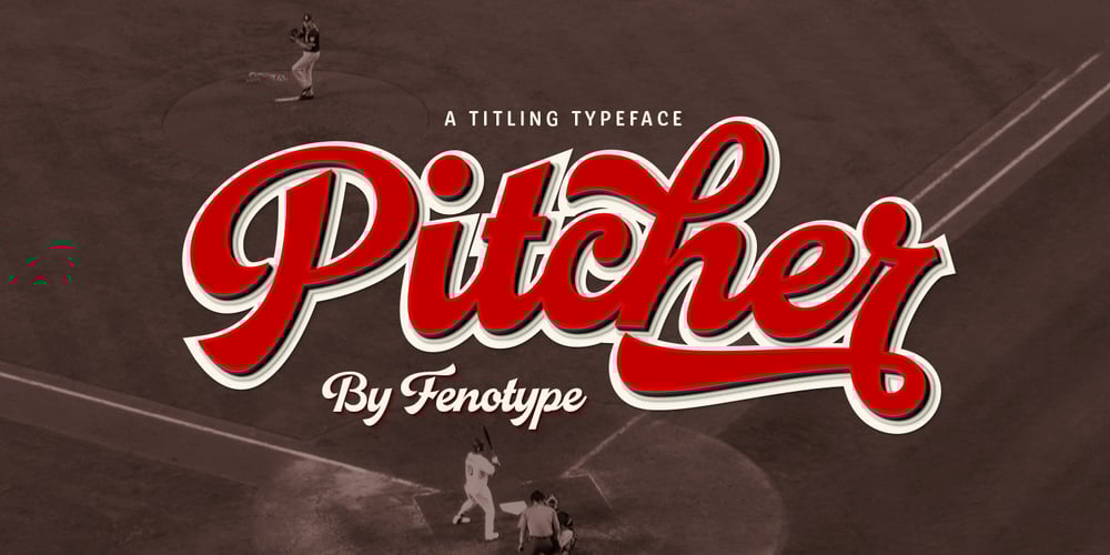 Pitcher font