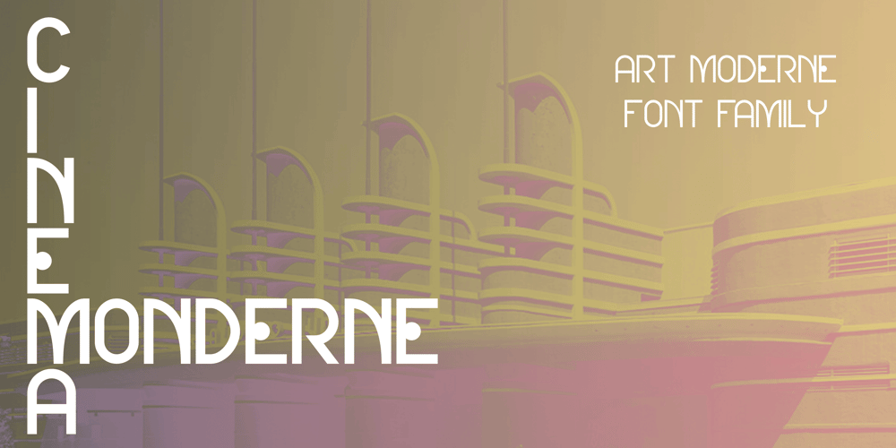 Cinema Moderne font