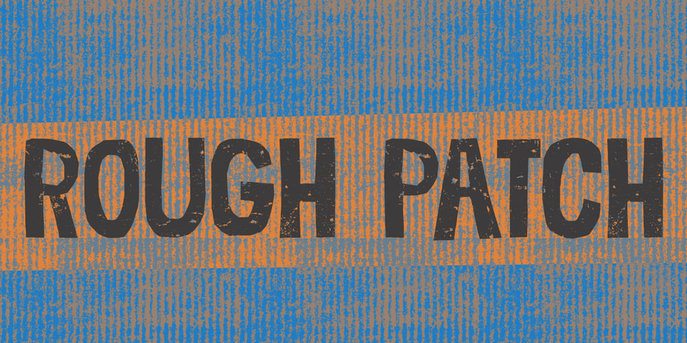Rough Patch font