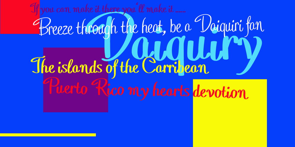 Daiquiri font