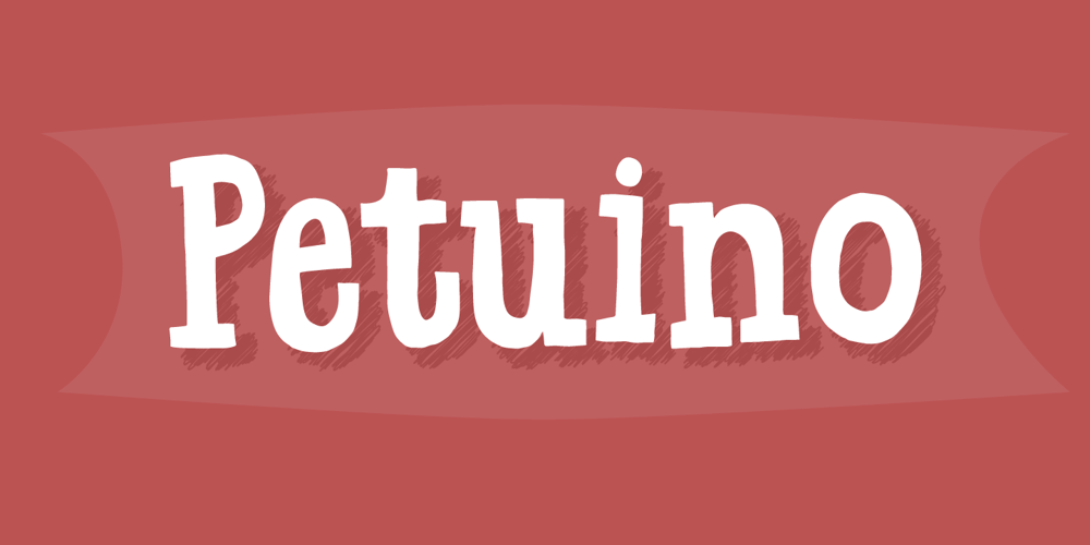Petuino font