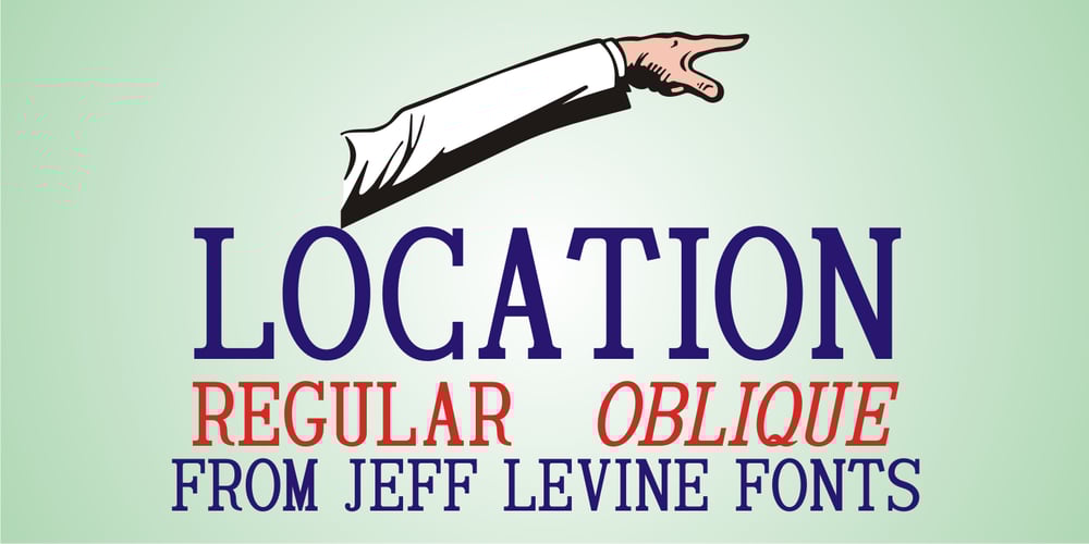 Location JNL font