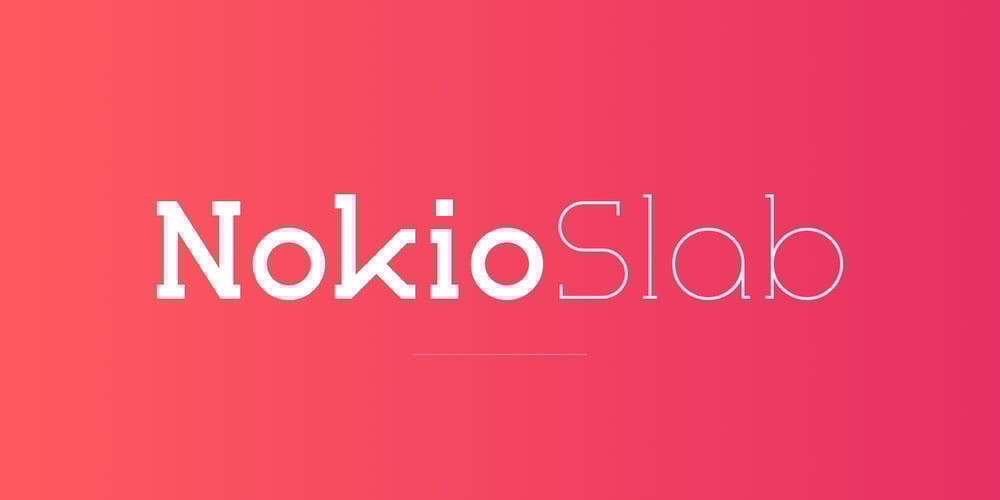 Nokio Slab font