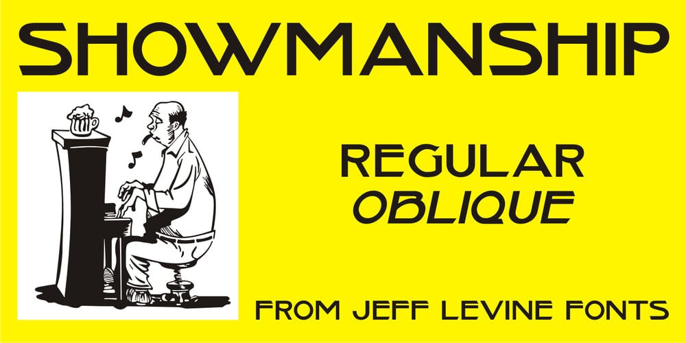 Showmanship JNL font