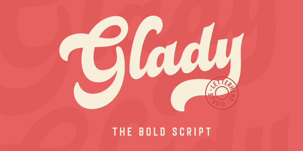 Glady Script font