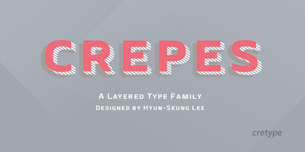 Crepes font