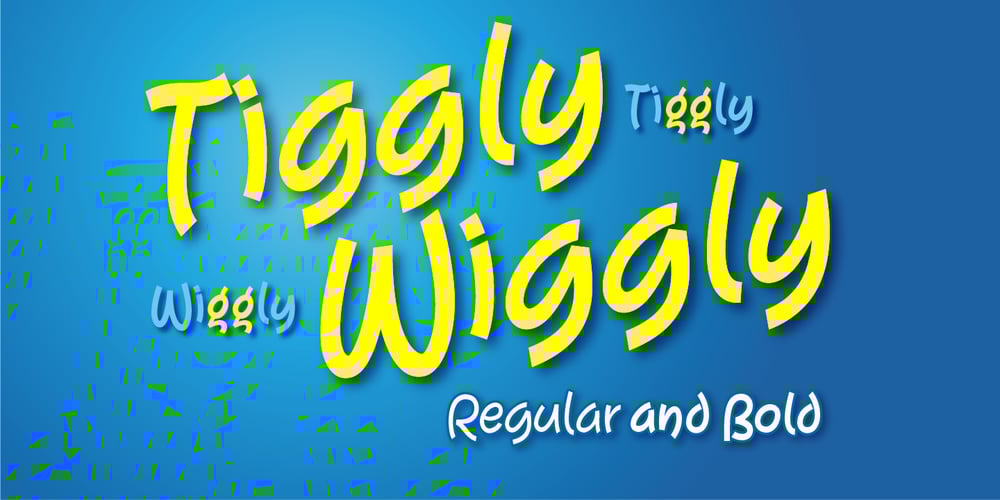 Tiggly Wiggly font