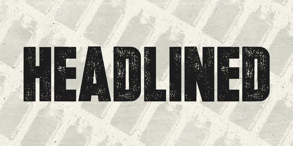 Headlined font