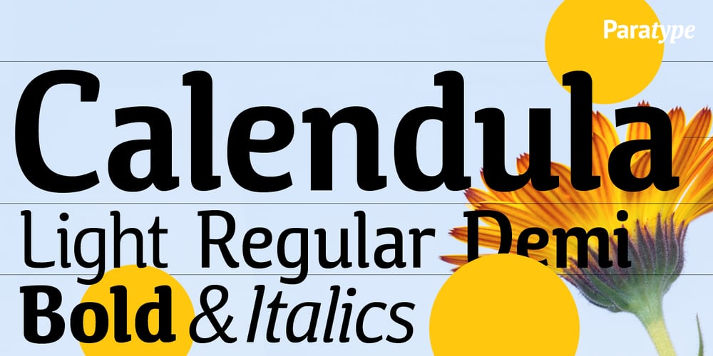 Calendula font