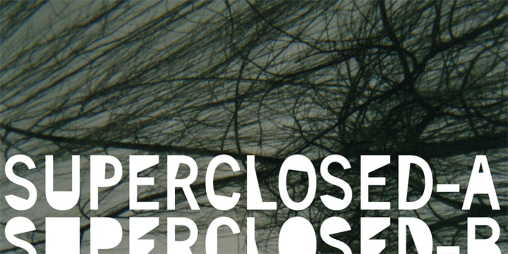 Superclosed font