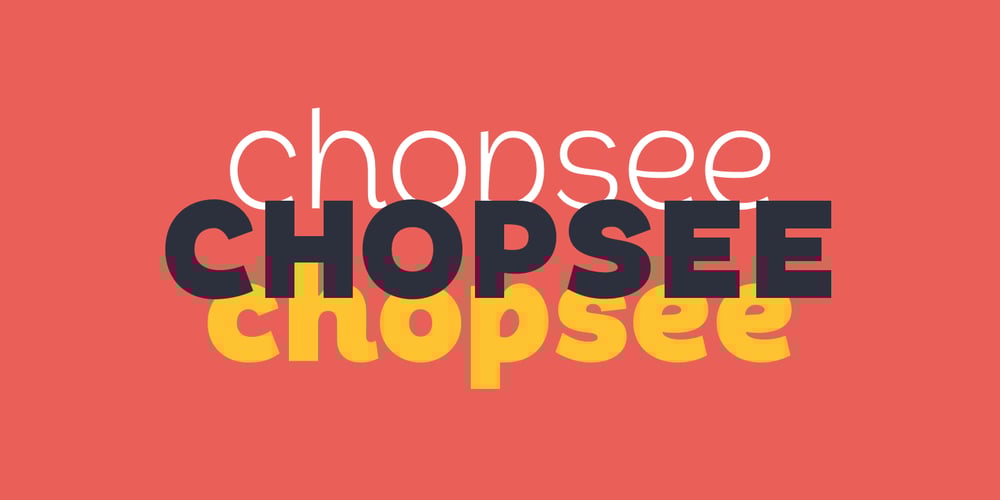 Chopsee font