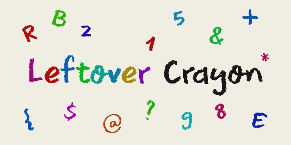 Leftover Crayon font
