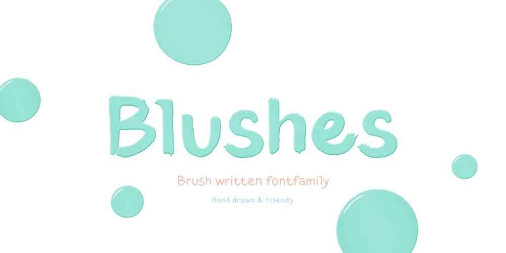 Blushes font