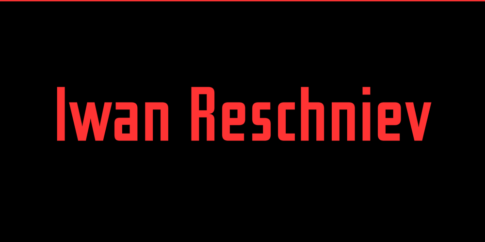 Iwan Reschniev font