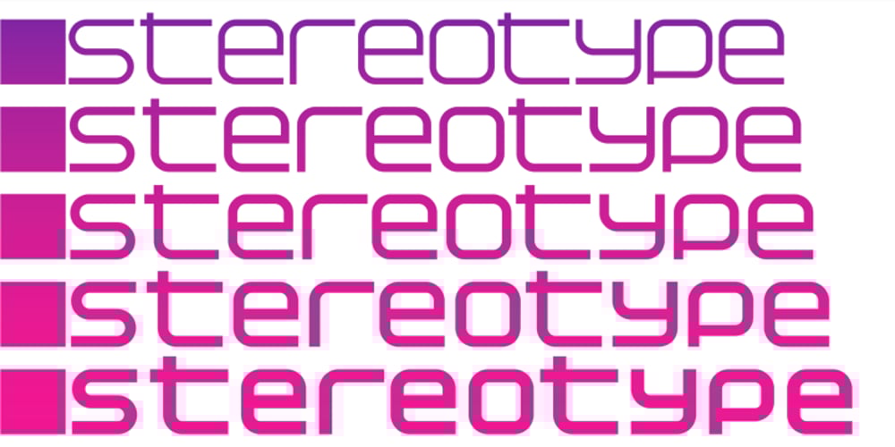Stereotype font