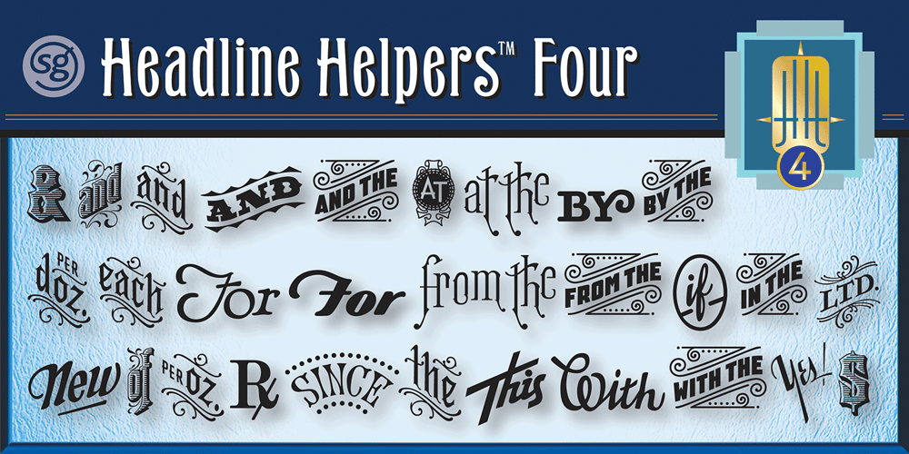 Headline Helpers Four SG font