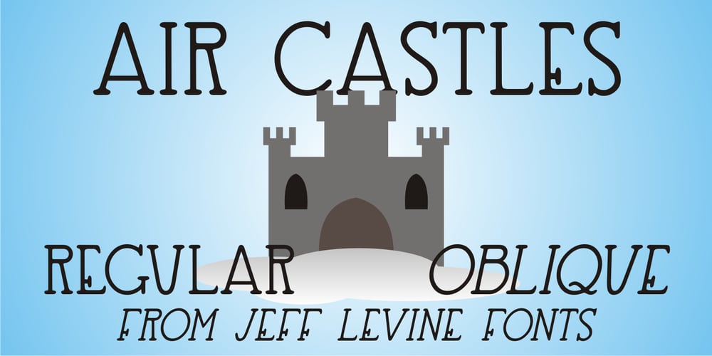 Air Castles JNL font