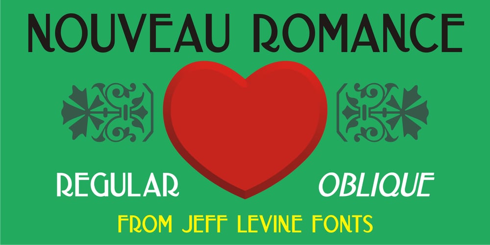 Nouveau Romance JNL font