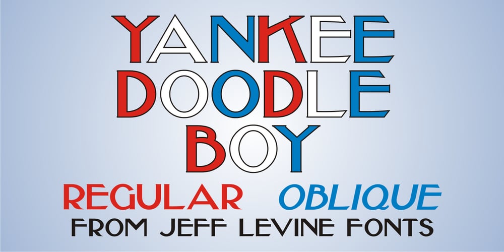 Yankee Doodle Boy JNL font