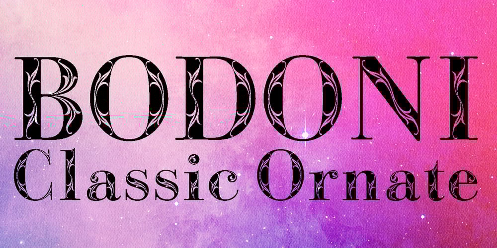 Bodoni Classic Bold Ornate font