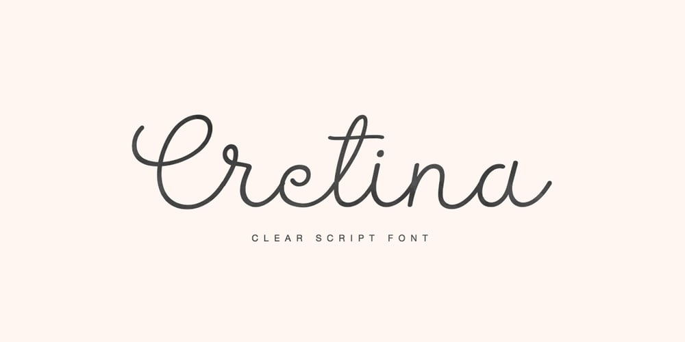 Cretina font
