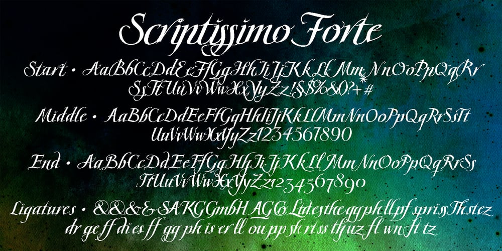 Scriptissimo Forte font