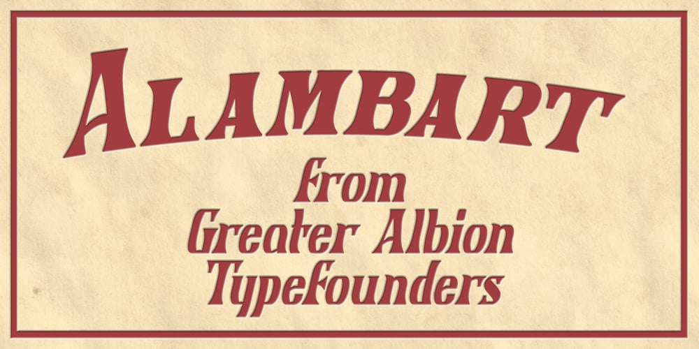 Alambart font