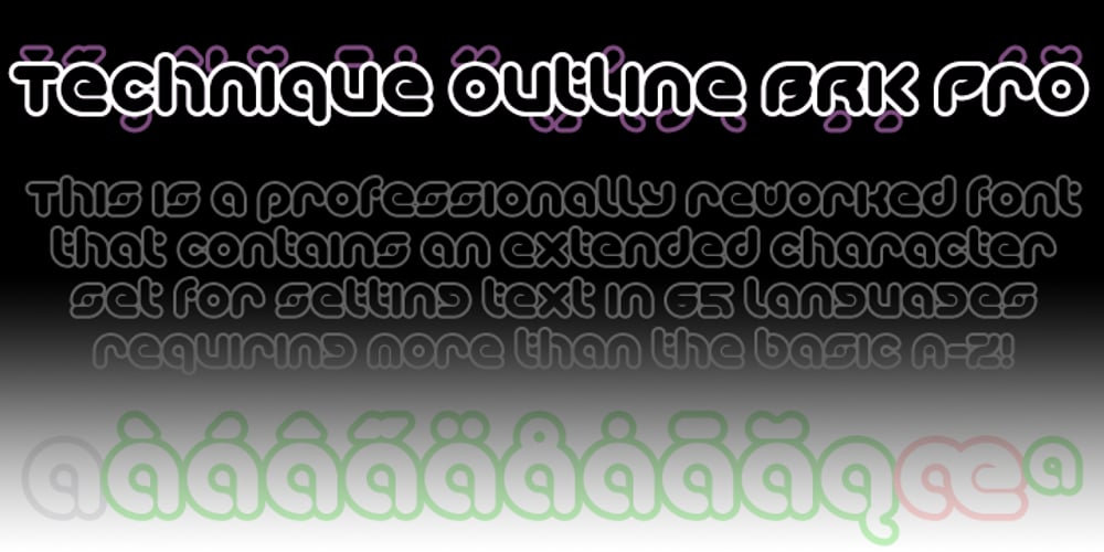 Technique BRK Pro font