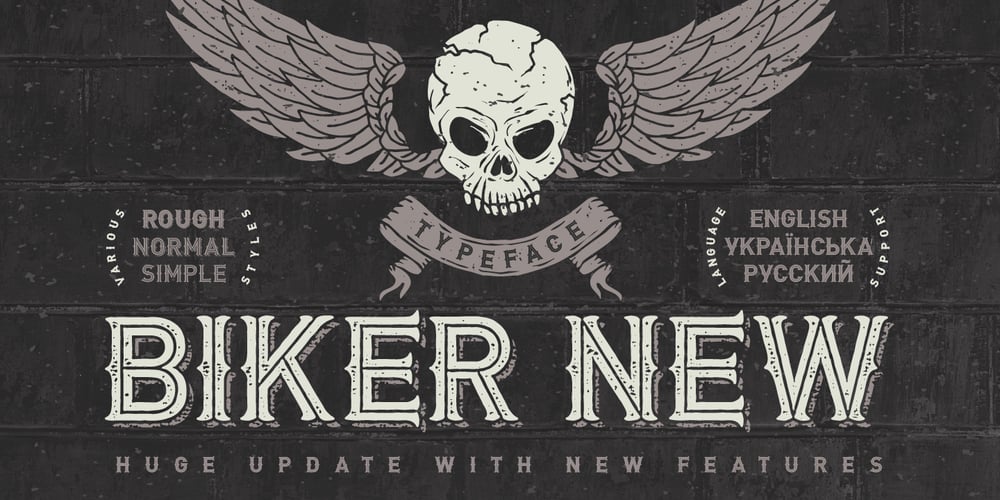 Biker New font
