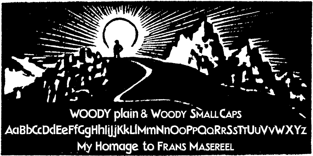 Woody font
