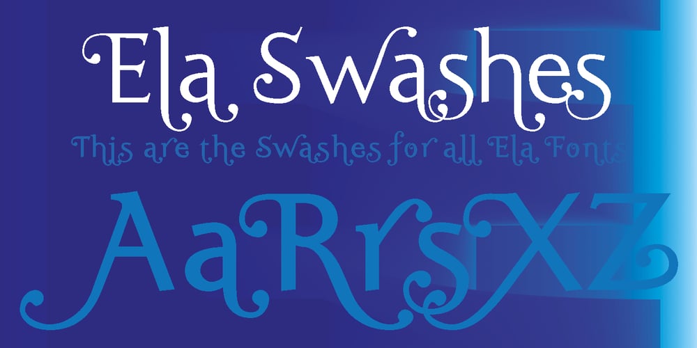 Ela Swashes font