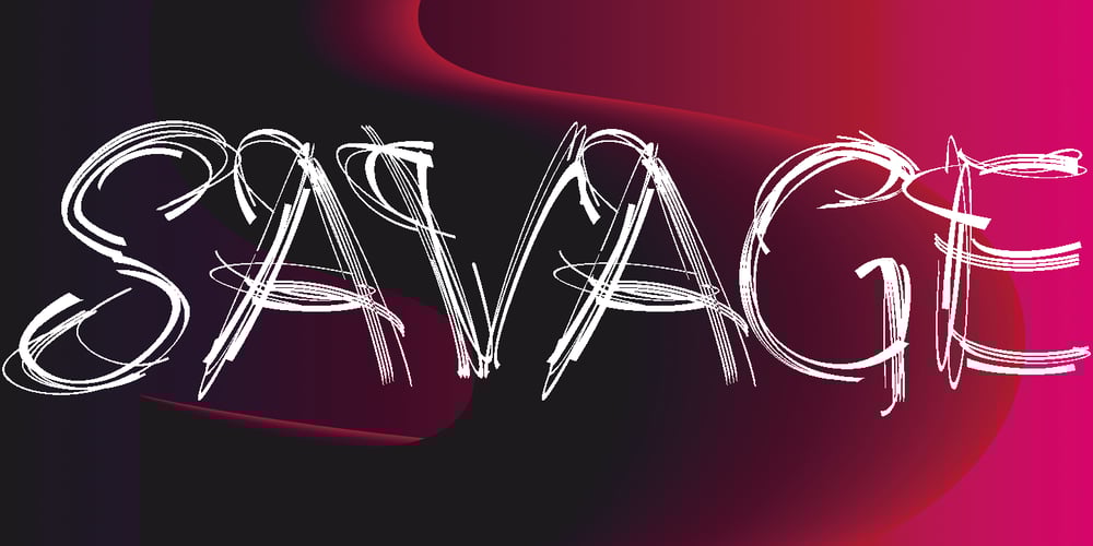 Savage Initials font
