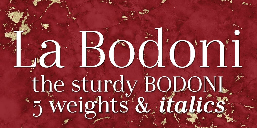 LaBodoni font