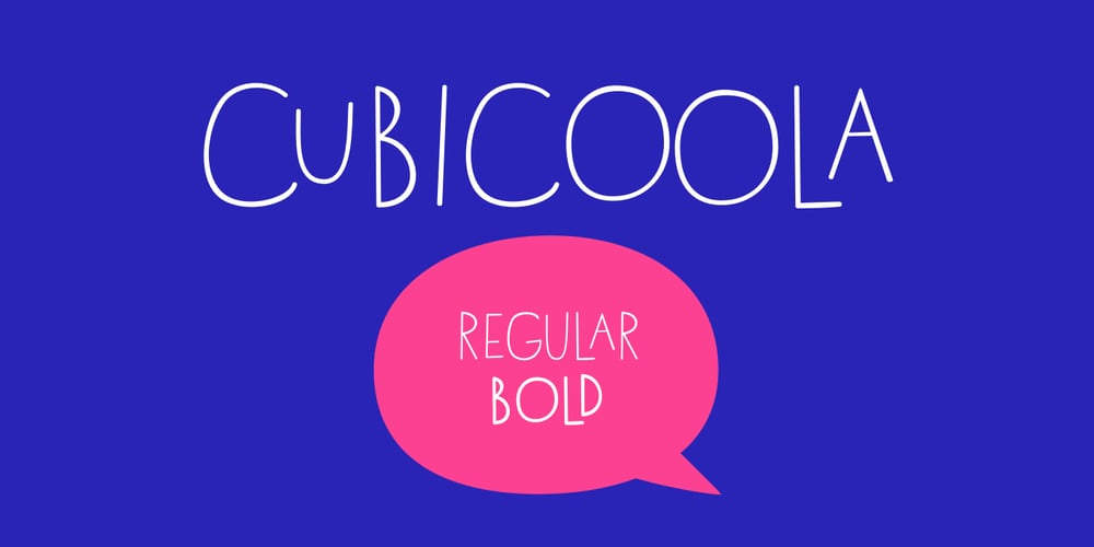 Cubicoola font