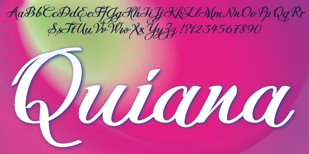 Quiana font