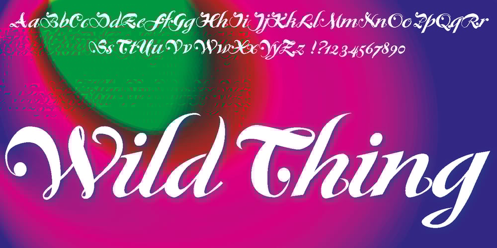 WildThing font