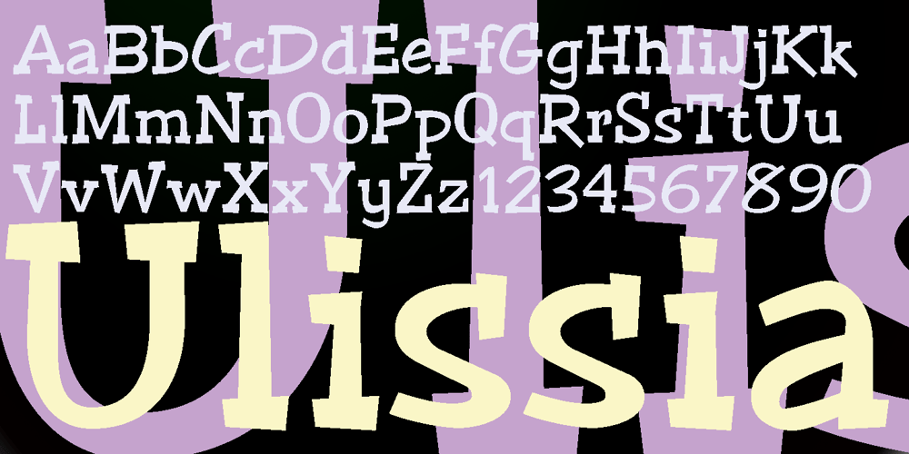 Ulissia font