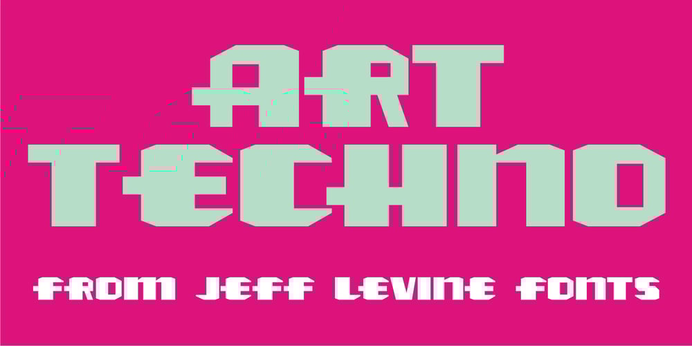 Art Techno JNL font