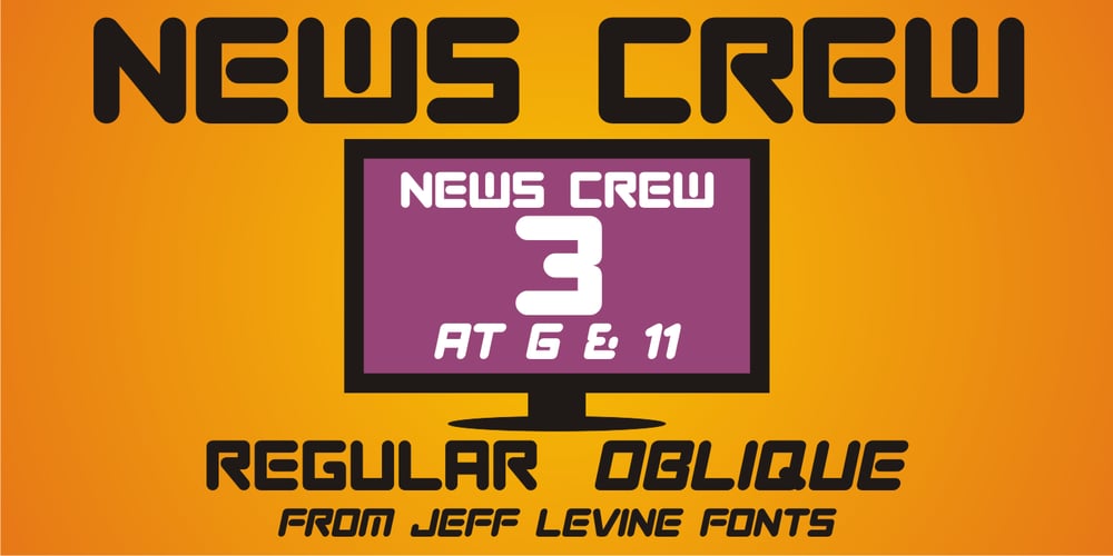 News Crew JNL font