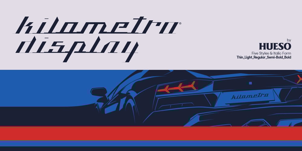 Kilometro Display font
