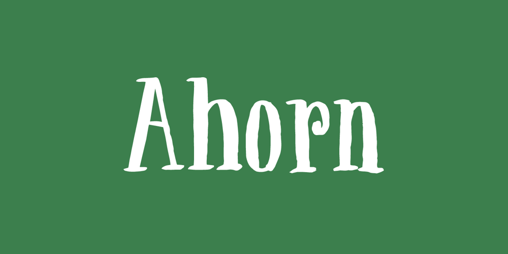 Ahorn font