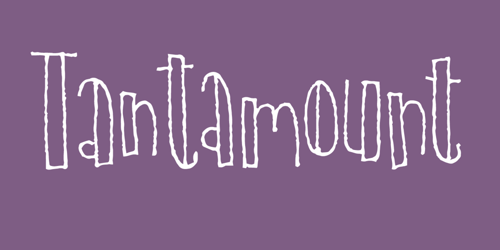 Tantamount font