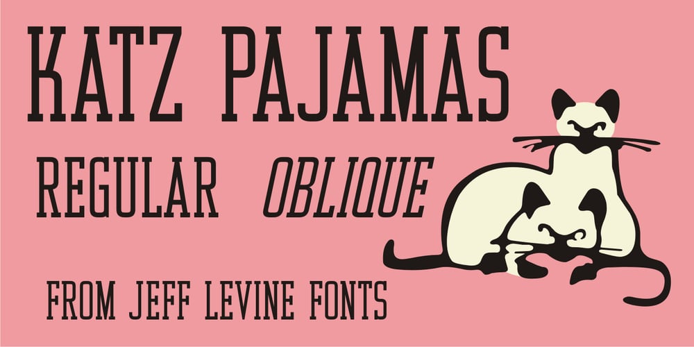 Katz Pajamas JNL font