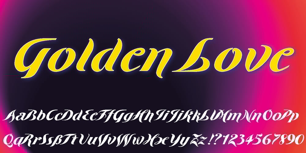 Golden Love font