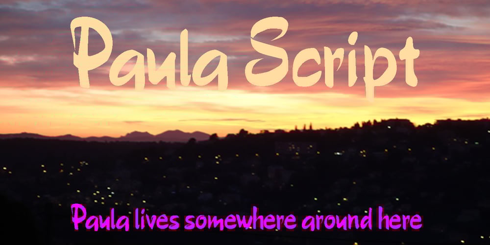 Paula font