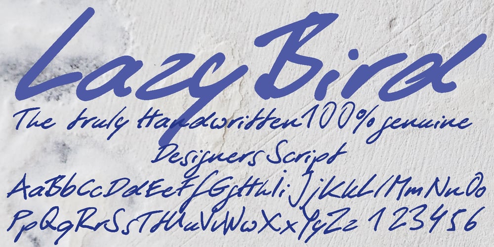 LazyBird font