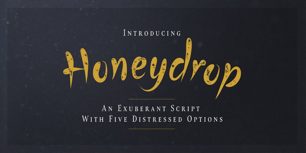 Honeydrop font