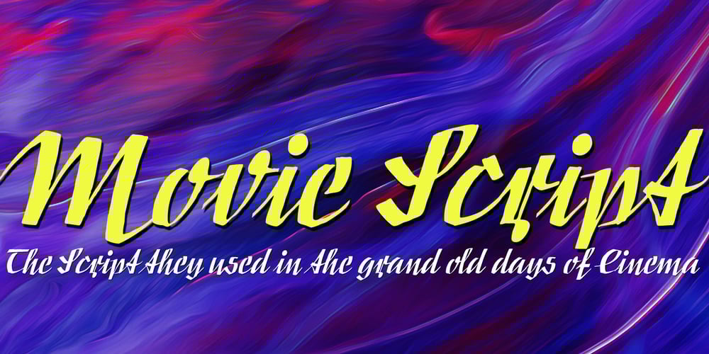 Movie Script font