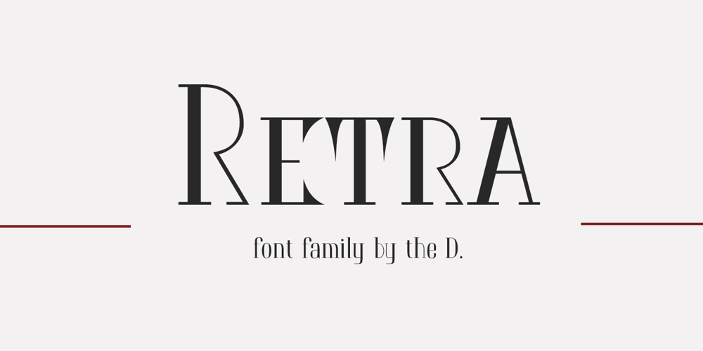 Retra font