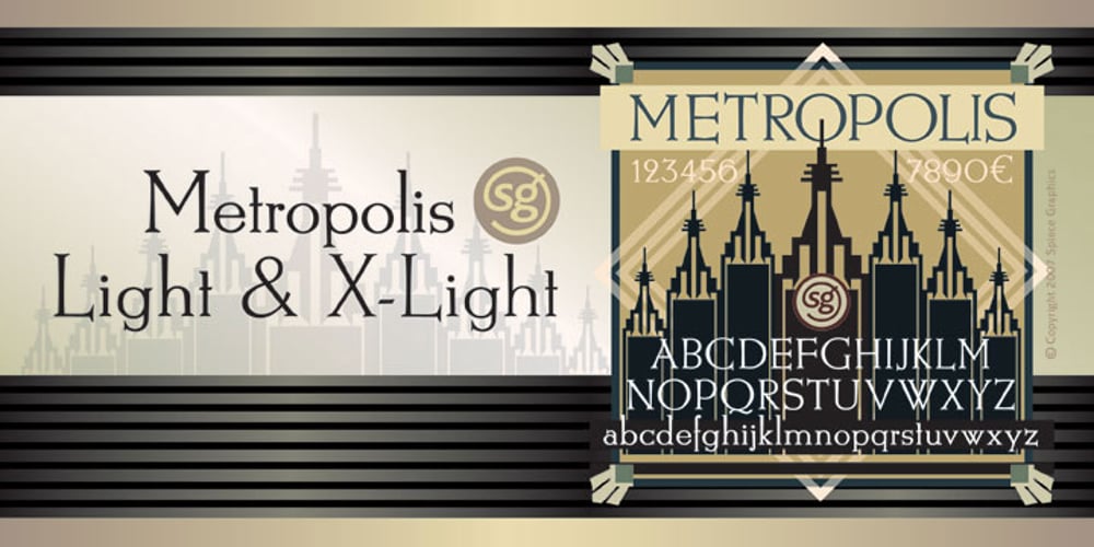 Metropolis SG font